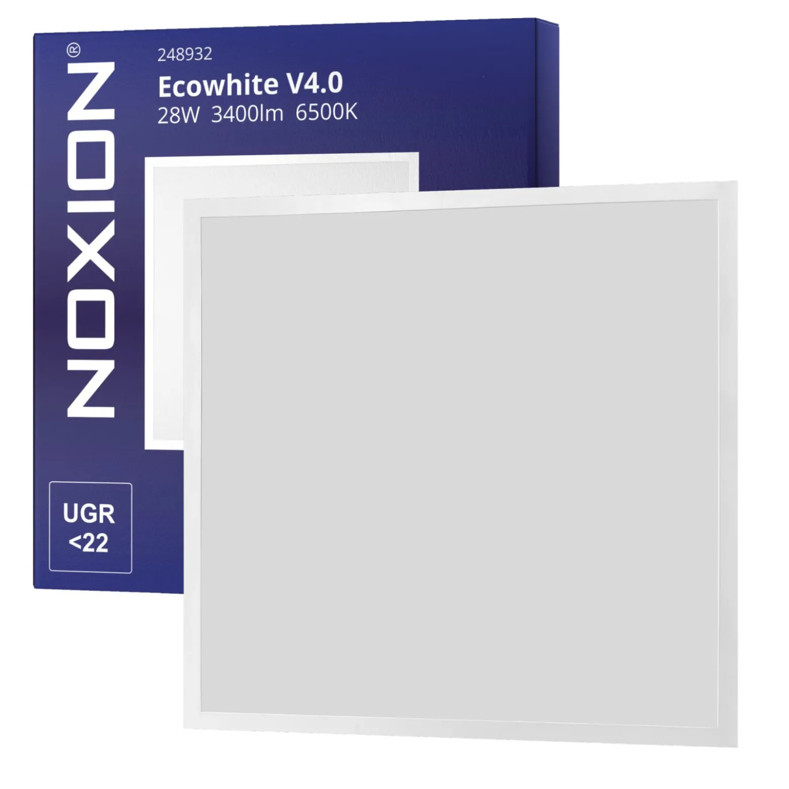 Noxion LED Panel Ecowhite V4.0 28W 3400lm - 865 Dagsljus | 60x60cm - Philips driver