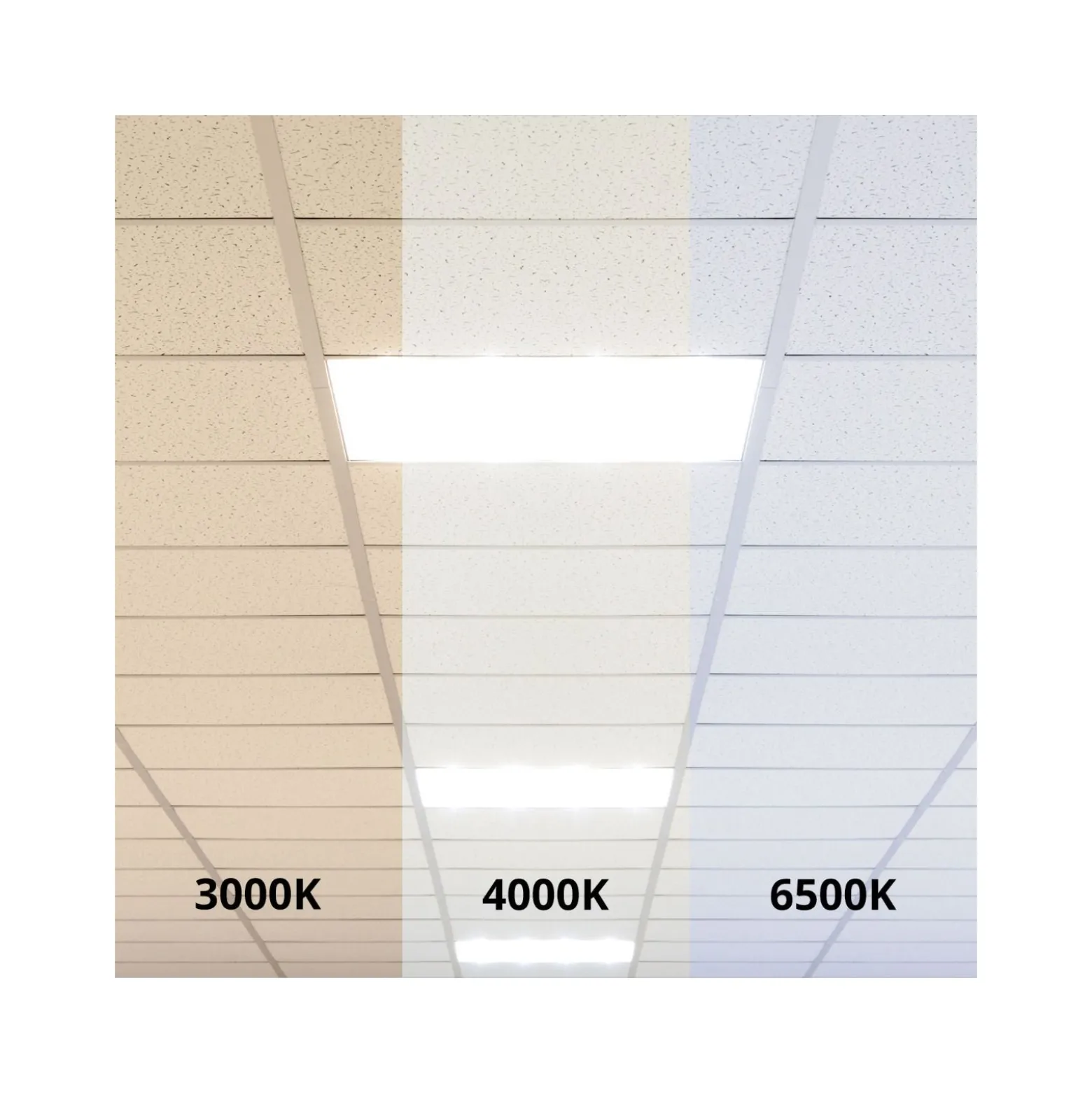 Noxion LED Panel Ecowhite V4.0 28W 3360lm - 830-840-865 CCT | 60x60cm - UGR <19 - Philips driver