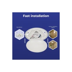 Noxion LED Plafond Corido V2 Vit 16W 1600lm 830-840-865 CCT | IP44 - Nöd 3h - Rörelse- och Ljussensor
