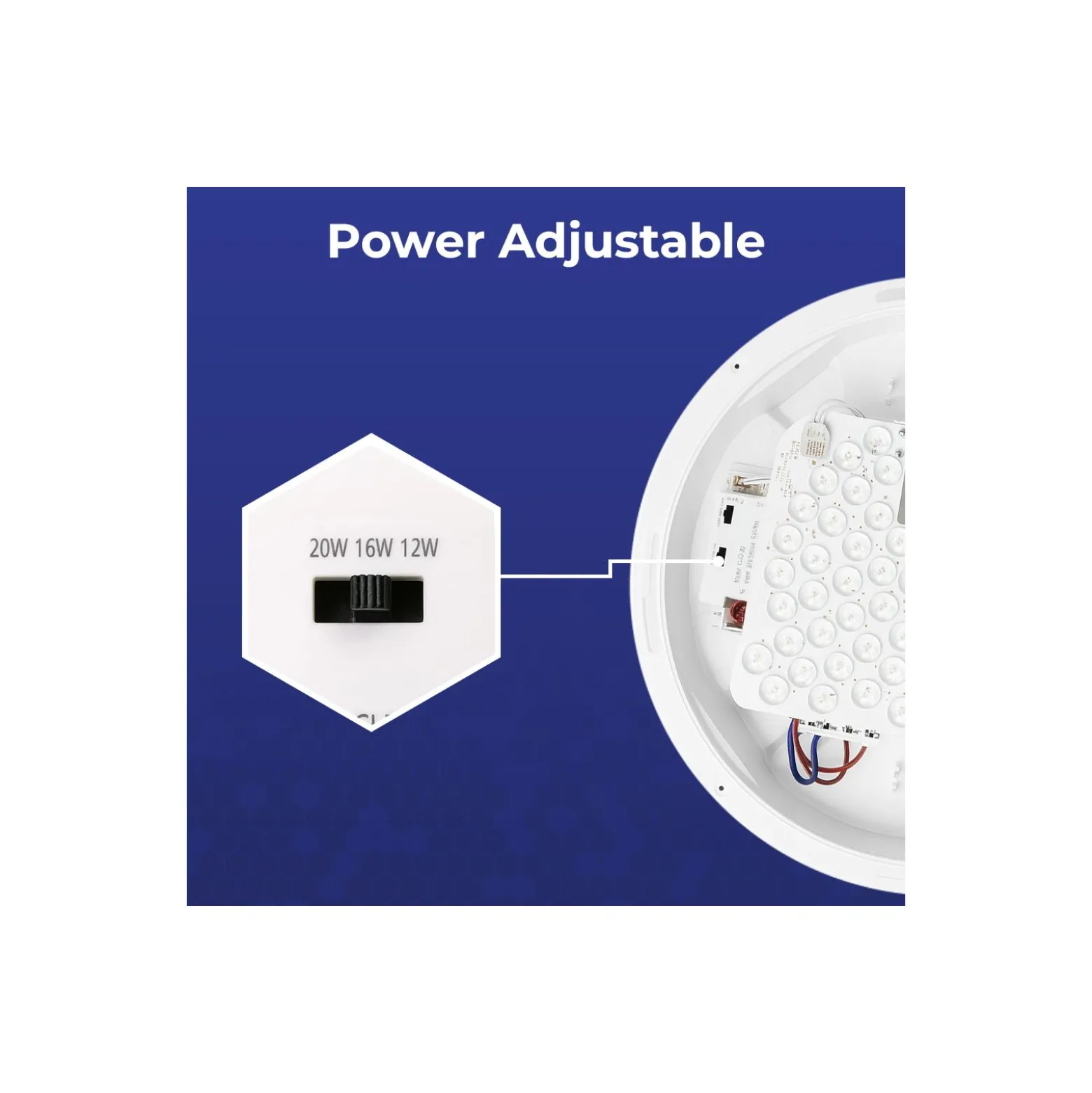Noxion LED Plafond Pro V2 12/16/20W 2400lm - 830-840-865 CCT| 325mm - IP65 - Rörelse- och Ljussensor - 3 Timmar Nödbelysning + Ring Vit