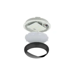 Noxion LED Plafond Pro V2 12/16/20W 2400lm - 830-840-865 CCT | 325mm - IP65 - 3 Timmar Nödbelysning + Ögonlock Ring Svart