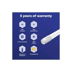 Noxion LED Rör T8 Avant (EM/Mains) Standard Output 19W 2300lm - 865 Dagsljus | 150cm - Ersättare 58W