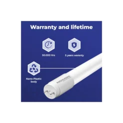 Noxion LED Rör T8 Avant Extreme (EM/Mains) High Output 8.2W 1150lm - 830 Varm Vit | 60cm - Ersättare 18W