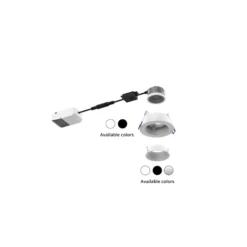 Noxion LED Spot Ares Djup Vit 6W 540lm 927-940 3CCT - med Inre Ring Vit| Utskärning 68mm