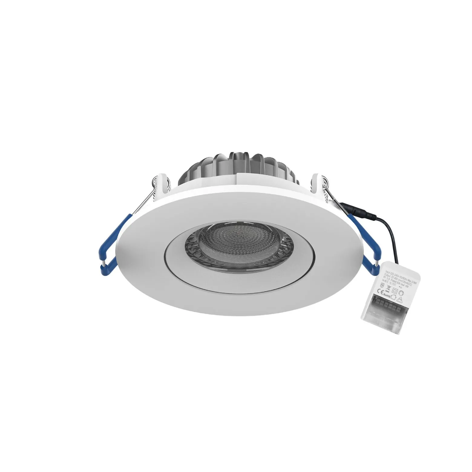 Noxion LED Spot Ares Lutningsbar Vit 6W 540lm 927-940 3CCT | Utskärning 68mm