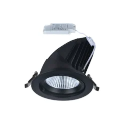 Noxion LED Spot Forza V2 Aluminium Svart 32W 3700lm 36D - 930-940-957 CCT | 160mm - Utskärning 145mm - Bästa Färgåtergivning