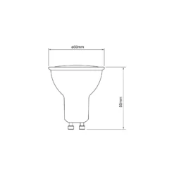 Noxion LED Spot GU10 PAR16 5.5W 620lm 120D - 830 Varm Vit | Ersättare 50W
