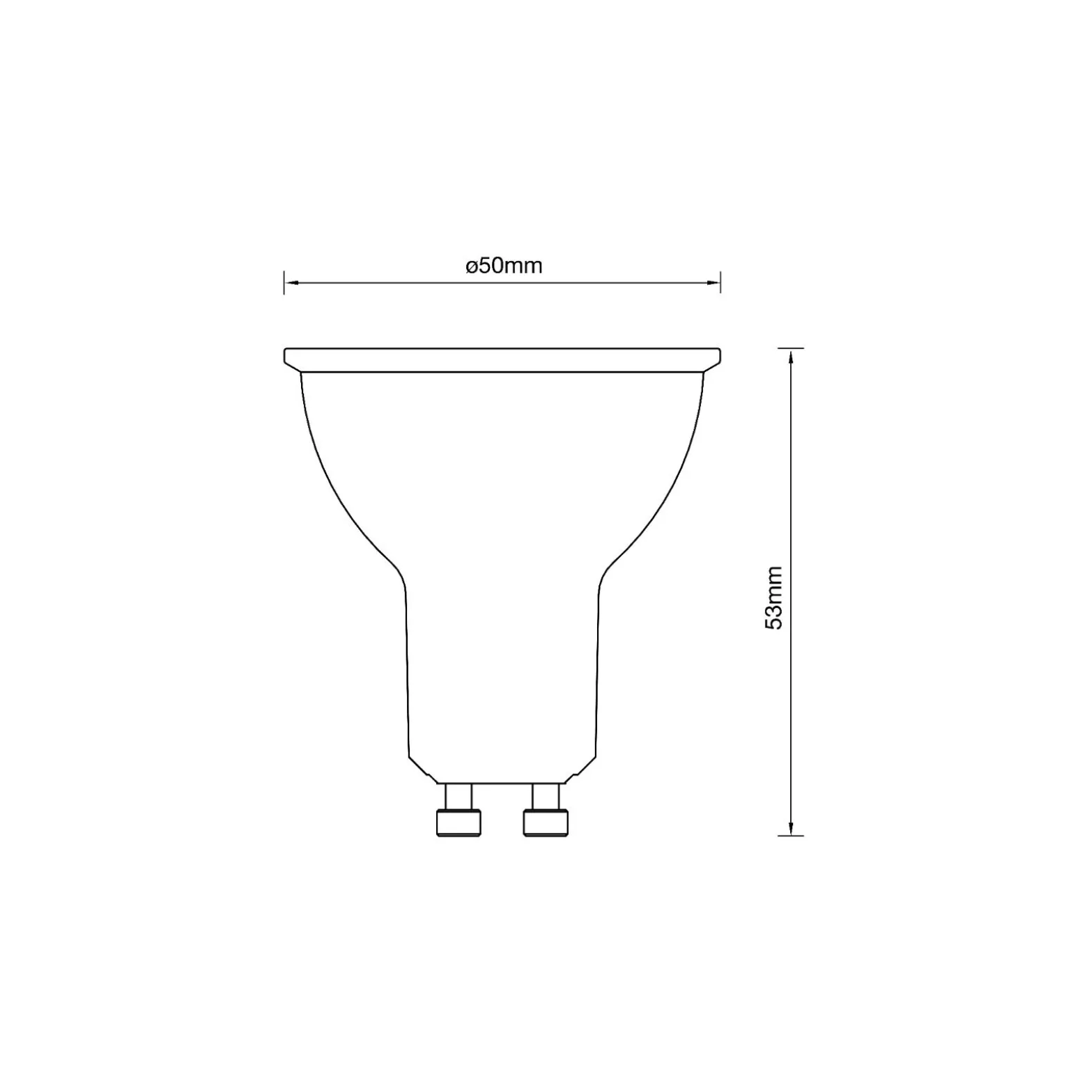 Noxion LED Spot GU10 PAR16 5.5W 560lm 60D - 830 Varm Vit | Ersättare 50W