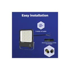 Noxion LED Strålkastare Beam V2.0 40-100W 5300-14000lm 90D - 830-840-865 CCT | IP66 - Asymmetrisk Type II