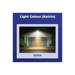 Noxion LED Strålkastare Beamy G3.1 Svart 10W 1100lm 100D - 830 Varm Vit | IP44 - Rörelse- och Ljussensor - Symmetrisk
