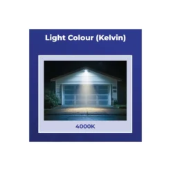 Noxion LED Strålkastare Beamy G3 50W 5500lm 110D - 840 Kallvit | IP44 - Rörelse- och Ljussensor - Symmetrisk