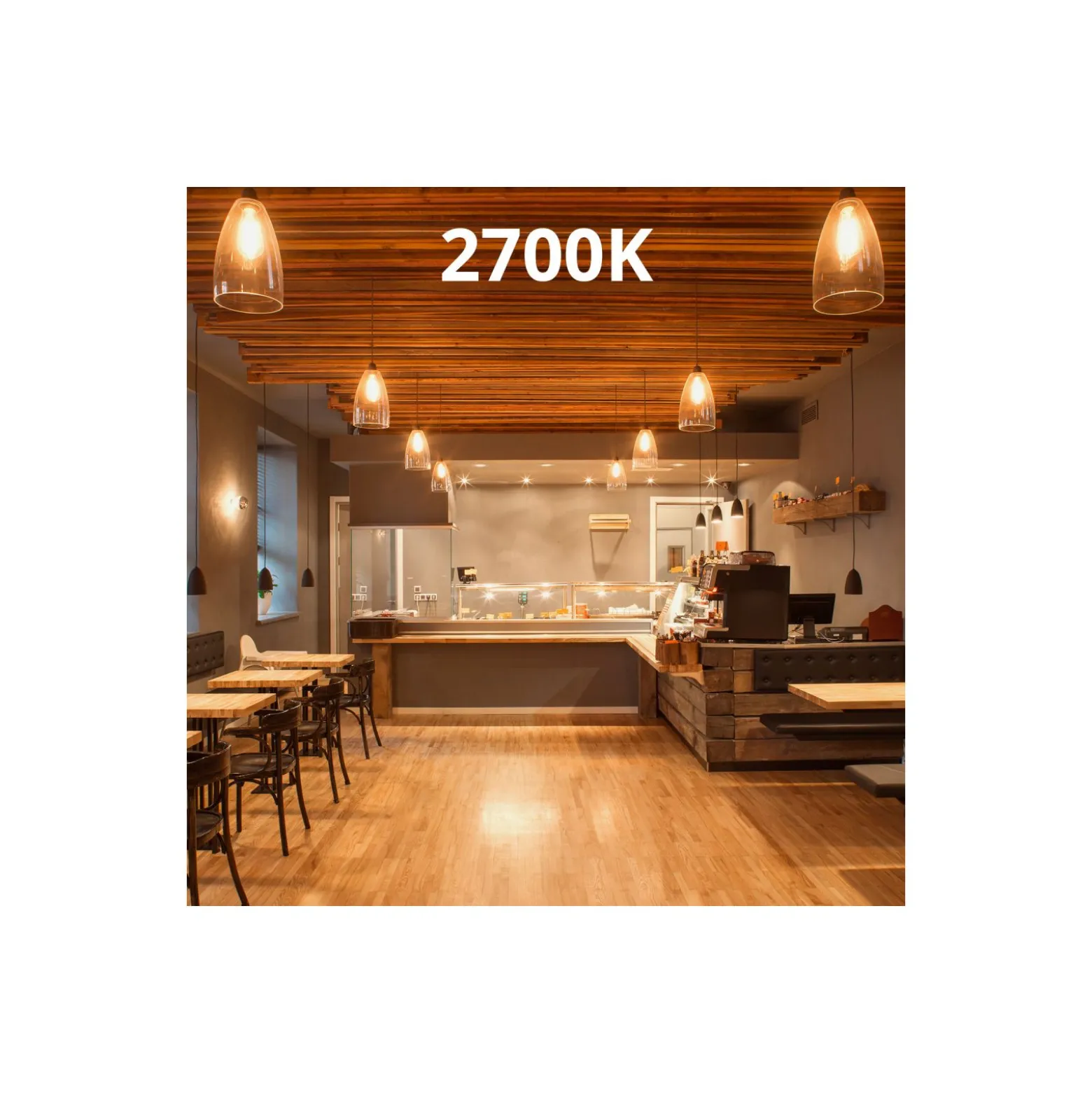 Noxion Lucent Lyster LED E27 boll Filament Klar 4.5W 470lm - 827 Extra Varm Vit | Dimbar - Ersättare 40W