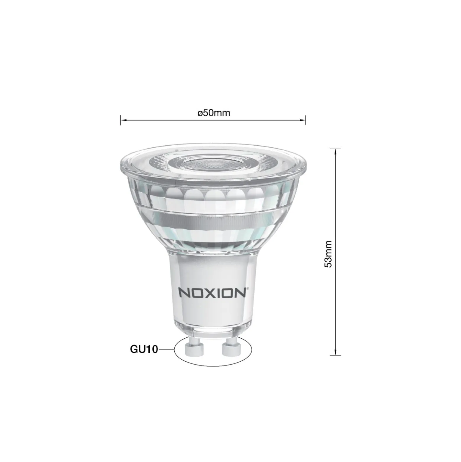 Noxion PerfectColor LED Spot GU10 PAR16 6.7W 575lm 60D - 927 Extra Varm Vit | Bästa Färgåtergivning - Dimbar - Ersättare 80W