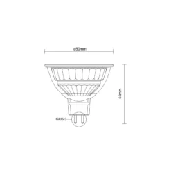 Noxion PerfectColor LED Spot GU5.3 MR16 3W 230lm 36D - 927 Extra Varm Vit | Bästa Färgåtergivning - Dimbar - Ersättare 20W