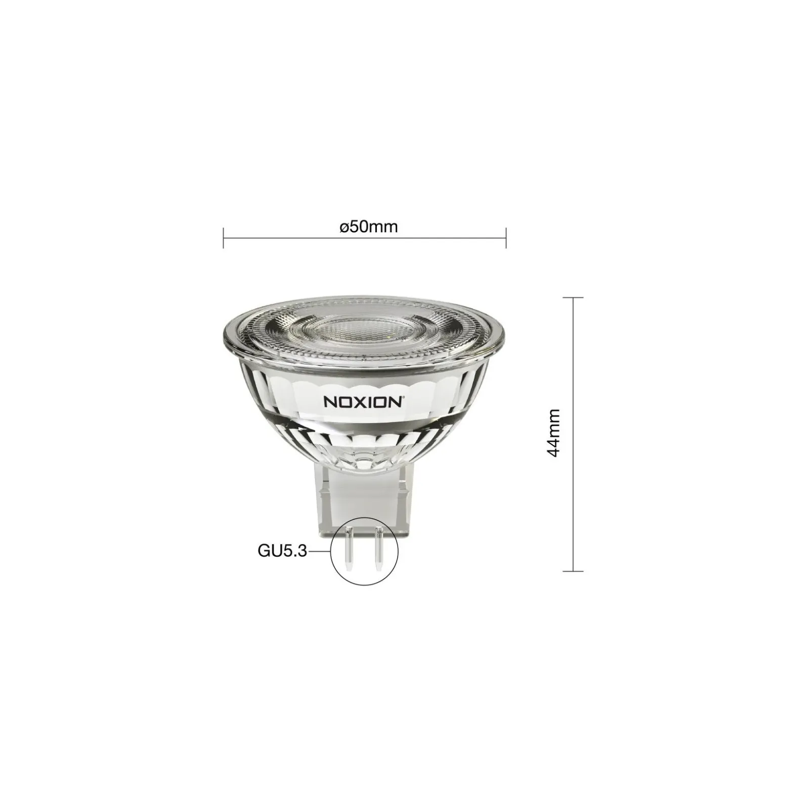 Noxion PerfectColor LED Spot GU5.3 MR16 4.5W 345lm 60D - 930 Varm Vit | Bästa Färgåtergivning - Dimbar - Ersättare 35W