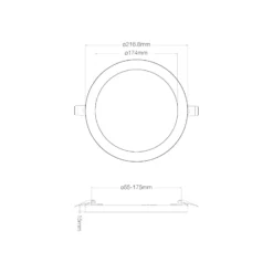 Noxion Ring för LED Downlight Ecowhite Matt Svart