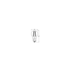 Osram Classic LED E27 Päron Filament Klar 11W 1521lm - 865 Dagsljus | Ersättare 100W