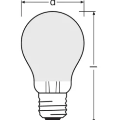 Osram Classic LED E27 Päron Filament Matt 11W 1521lm - 840 Kallvit | Ersättare 100W