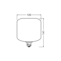 Osram Decor LED Lamp Grön Glas E27 3.5W 300lm - 827 Extra Varm Vit | Ersättare 25W