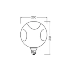 Osram Decor LED Lamp Guld Glas E27 3.5W 300lm - 827 Extra Varm Vit | Ersättare 25W