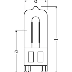 Osram Halogen G9 HaloPin Ugn 25W