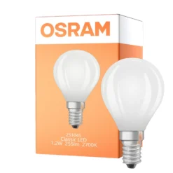 Osram LED Classic LED E14 Päron Filament Matt 1.2W 255lm - 827 Extra Varm Vit | Ersättare 25W