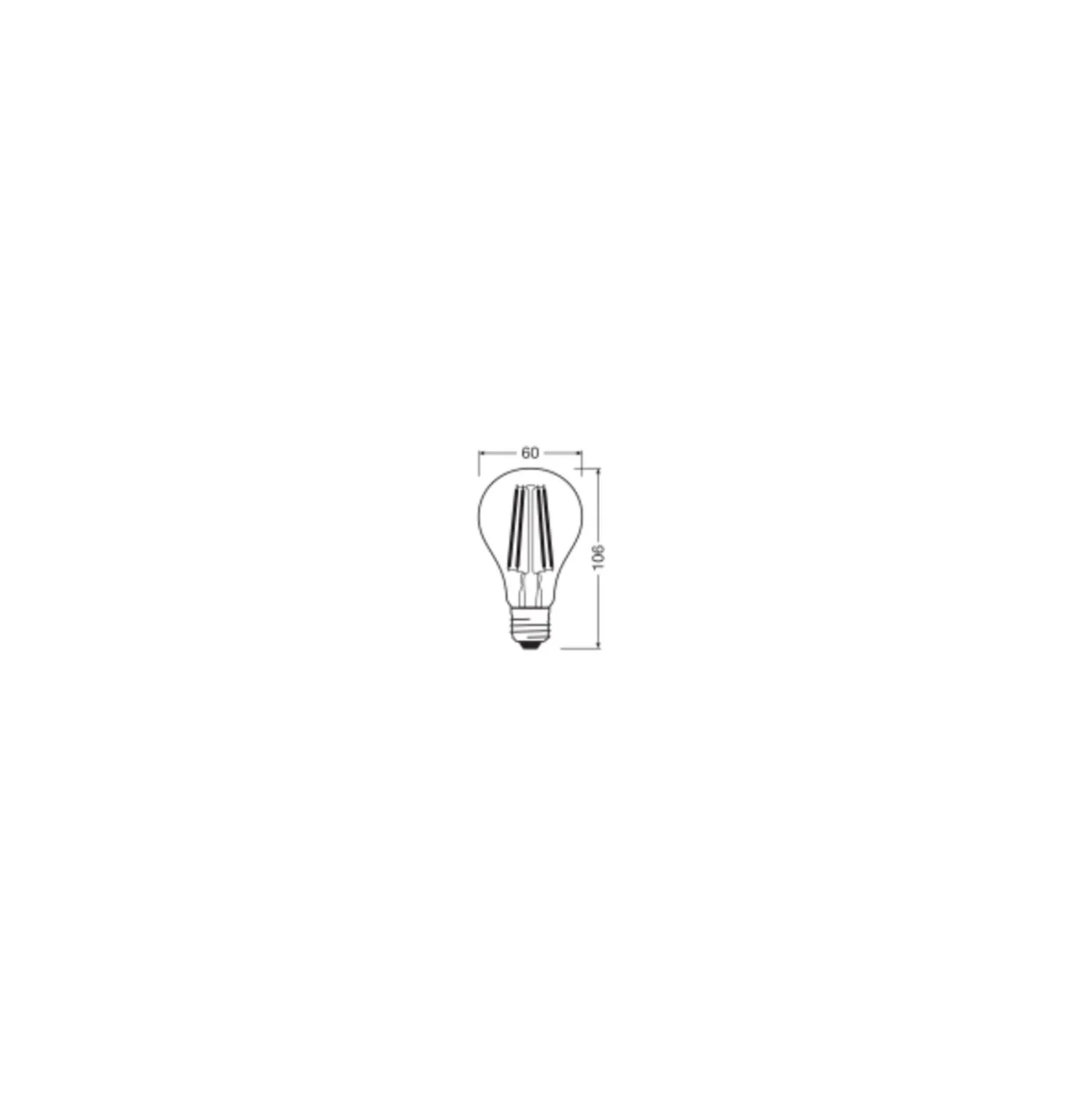 Osram Led Star Classic LED E27 Päron Filament Klar 7.3W 806lm - 827 Extra Varm Vit | Med Ljussensor