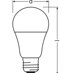 Osram Led Star Classic LED E27 Päron Matt 9W 940lm - 840 Kallvit