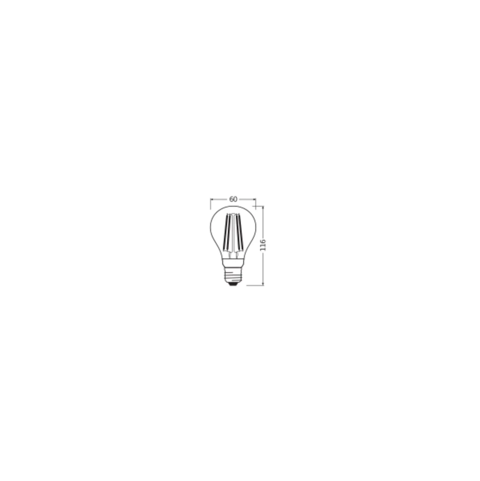 Osram Led Star Classic LED E27 Päron Filament Klar 7.3W 806lm - 827 Extra Varm Vit | Rörelsesensor
