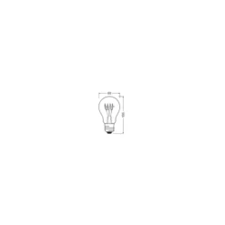 Osram Vintage 1906 LED E27 Pear Filament Gold 4.8W 400lm - 822 Extra Warm White | Dimmable