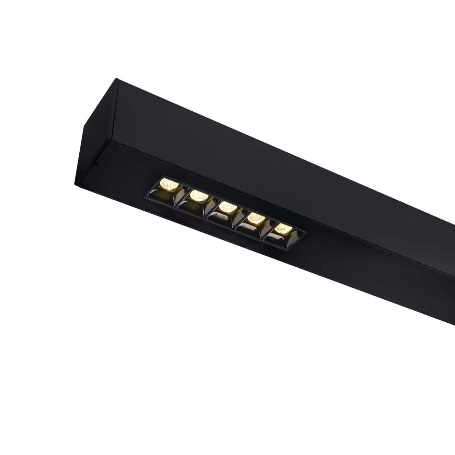 SLV Q-Line Wall/Taklampa Aluminium Svart 46W 2300lm - 940 Kallvit | Bästa Färgåtergivning - UGR<11 - Dimbar