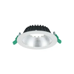Sylvania LED Downlight Insaver Slim Aluminium Vit 1150lm 70D - 830 Varm Vit | Utskärning 150mm - IP44 - UGR <19