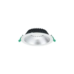 Sylvania LED Downlight Insaver Slim Aluminium Vit 1950lm 70D - 830 Varm Vit | Utskärning 205mm - IP44