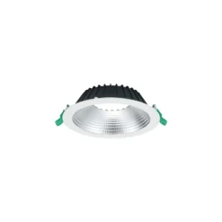 Sylvania LED Downlight Insaver Slim Aluminium Vit 1950lm 70D - 830 Varm Vit | Utskärning 205mm - IP44