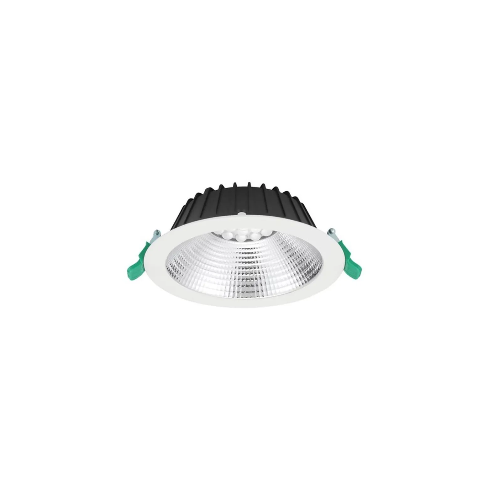 Sylvania LED Downlight Insaver Slim 175 Aluminium Vit 13W 1650lm 70D - 830 Varm Vit | Utskärning 175mm - IP44 - Dimbar
