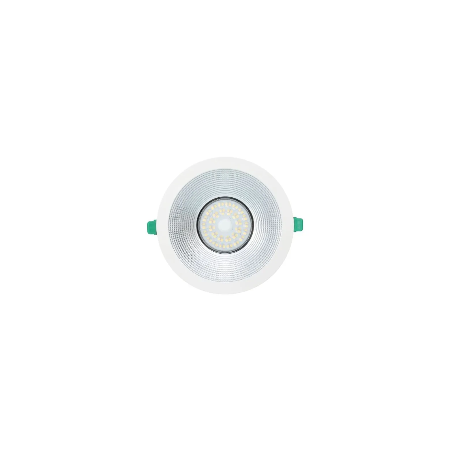 Sylvania LED Downlight Insaver Slim 225 Aluminium Vit 41W 4800lm 70D - 830 Varm Vit | Utskärning 225mm - IP44 - Dimbar