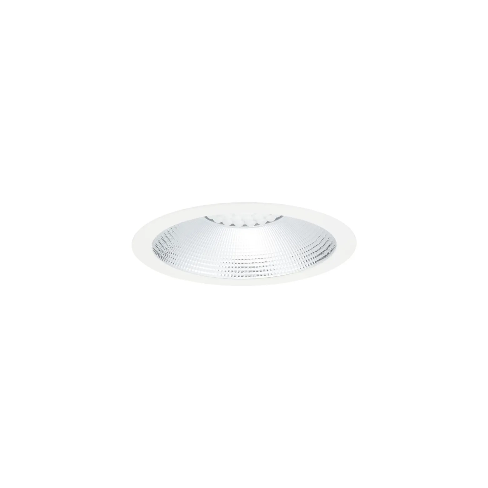 Sylvania LED Downlight Insaver Slim 225 Aluminium Vit 41W 4800lm 70D - 830 Varm Vit | Utskärning 225mm - IP44 - Dimbar