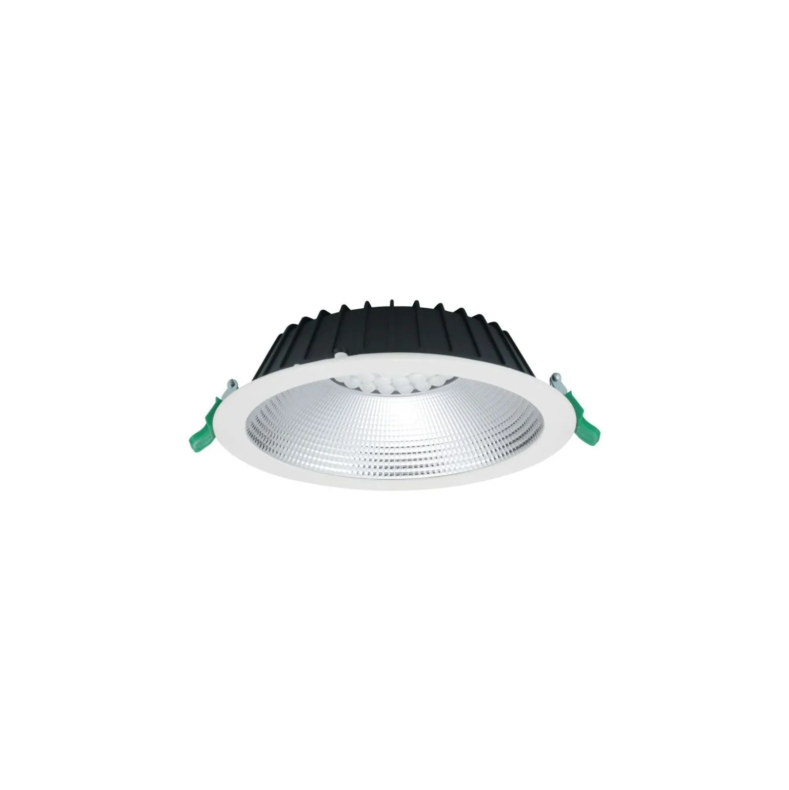 Sylvania LED Downlight Insaver Slim 225 Aluminium Vit 41W 4800lm 70D - 830 Varm Vit | Utskärning 225mm - IP44 - Dimbar