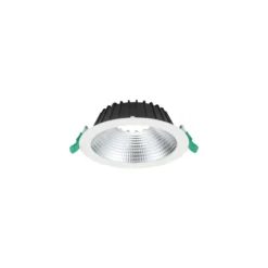Sylvania LED Downlight Insaver Slim Aluminium Vit 13W 1650lm 70D - 830 Varm Vit | Utskärning 175mm - IP44 - UGR <19